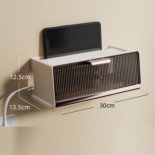 Wifi router storage box brown - router,