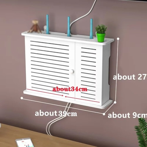 Wifi router shelf storage - router, box