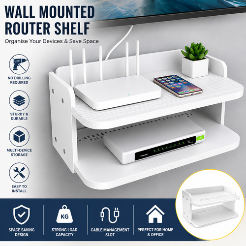 Wall mounted router - router, tv