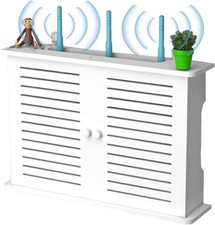 White WiFi Router Storage Box